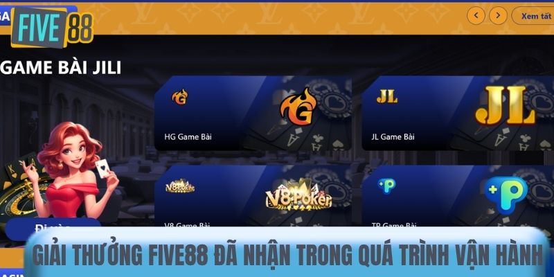 Những giải thưởng Five88 đã nhận trong quá trình vận hành