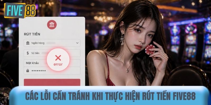 Các lỗi cần tránh khi thực hiện rút tiền Five88